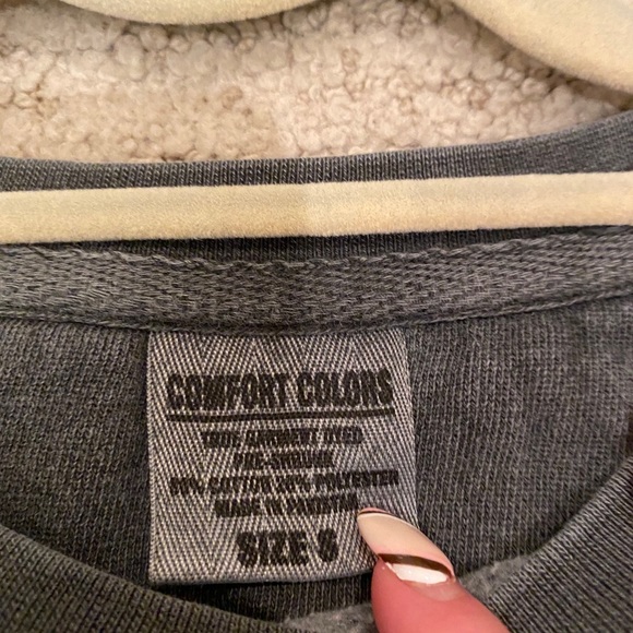 Theta Comfort Colors Sweatshirt Gray Size Small - Picture 2 of 2